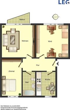 Foto - 3 Zimmer Etagenwohnung zur Miete in Ahlen