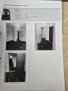 Foto - 4 Raum Wohnung in Malchin - 450,00&nbsp;EUR Kaltmiete, ca.&nbsp; 75,00&nbsp;m&sup2;