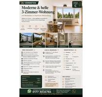 Wohnung mieten - 1.300,00&nbsp;EUR Kaltmiete, ca.&nbsp; 73,00&nbsp;m&sup2; in Hannover (PLZ: 30457) Ricklingen