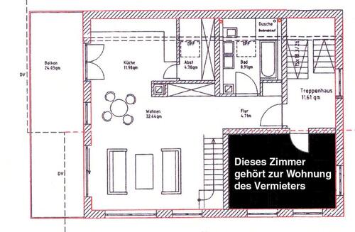 Foto - 4 Zimmer Maisonettenwohnung zur Miete in Konstanz