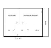 Vermietete 2-Zimmer Eigentumswohnung in Hanau zum Verkauf