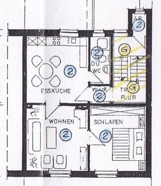Foto - Altbauwohnung mit Charme 55m2 - 300,00 EUR Kaltmiete,