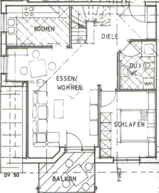Foto - Lichtdurchflutete 3,5-Zimmer-Maisonettewohnung mit Südbalkon und