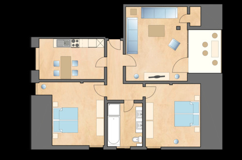 Foto - 3 Zimmer Etagenwohnung in Usedom