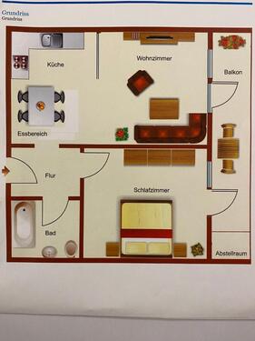 Foto - Zwei-Zimmer Wohnung 53 M² - 550,00 EUR Kaltmiete,