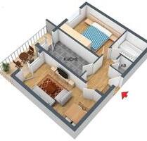 2 Raum Wohnung in Bernsbach mit Balkon und Küche für 315,- EUR KM - Lauter-Bernsbach
