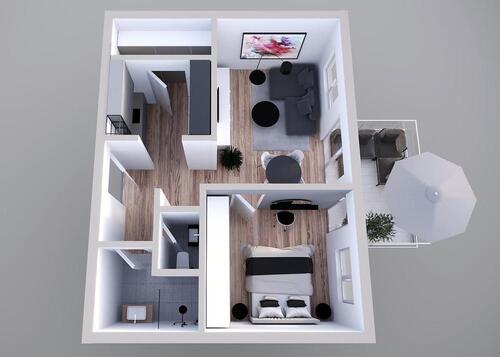 Foto - 2-Zi. Neubauwohnung in Rheinsheim