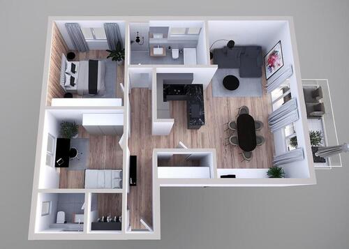 Foto - 3-Zi. Neubauwohnung in Rheinsheim