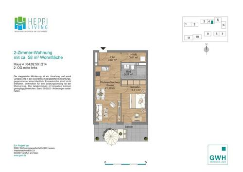 Foto - Etagenwohnung in Heppenheim (Bergstraße) zur Miete