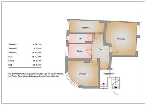 Foto - 3 Zimmer Etagenwohnung in Frankfurt (Oder)