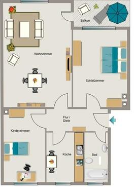 Foto - 3.5 Zimmer Etagenwohnung zur Miete in Essen