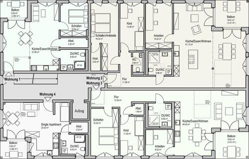 Foto - 4 Zimmer Etagenwohnung in Satteldorf