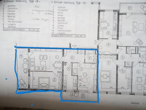 Foto - Mietwohnung - 900,00 EUR Kaltmiete, ca.  90,00 m²