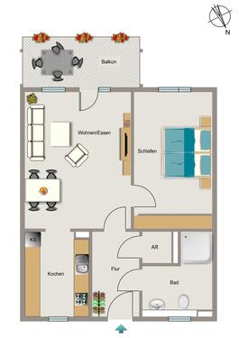 Foto - 2 Zimmer Etagenwohnung zur Miete in Essen
