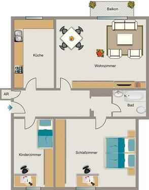Foto - Etagenwohnung zur Miete in Marl