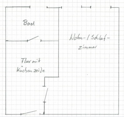 Foto - 1 Zimmer Etagenwohnung zur Miete in Großenhain
