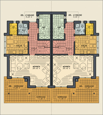 Foto - schöne Doppelhaushälfte in Raben Steinfeld