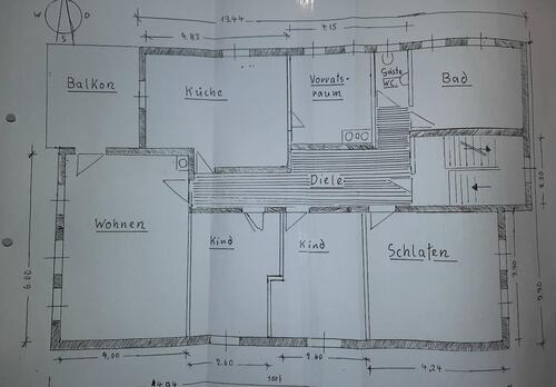 Foto - 4 Zimmer Etagenwohnung in Grettstadt