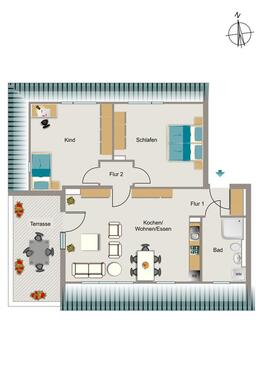 Foto - 3 Zimmer Etagenwohnung zur Miete in Krefeld