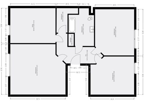 Foto - 3 Zimmer Dachgeschosswohnung - 850,00&nbsp;EUR Kaltmiete, ca.&nbsp; 107,00&nbsp;m&sup2;