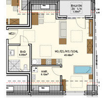 möblierte Wohnung - 930,00 EUR Kaltmiete, in Goch (PLZ: 47574)