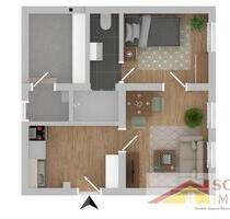 Kleine, ruhige, gemütliche Erdgeschosswohnung mit EBK in Bad Laasphe zu vermieten