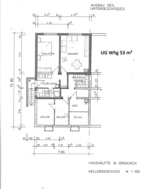 Foto - 2 Zi.-Whg im UG - 400,00 EUR Kaltmiete,