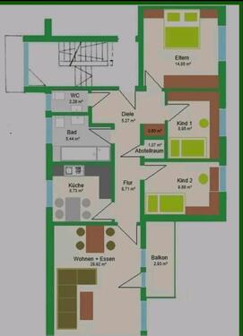 Foto - Eigentumswohnung zu verkaufen - 255.000,00&nbsp;EUR Kaufpreis, ca.&nbsp; 92,55&nbsp;m&sup2;