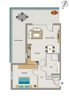 Foto - 2 Zimmer Etagenwohnung zur Miete in Bergisch Gladbach