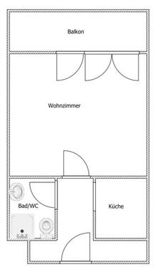 Foto - 1-Zimmerwohnung ab 01.06.2026 zum vermieten
