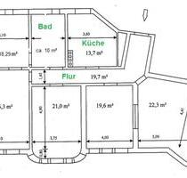 Große 5 Raum Wohnung Spremberg Zentrum