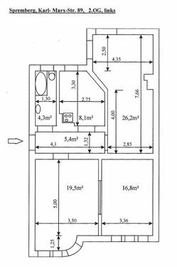 Foto - 3 Raum Altbau-Wohnung Spremberg Zentrum