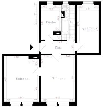 Foto - Etagenwohnung in Werdau zum Kaufen