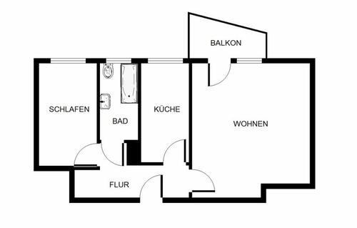 Foto - 1 Zimmer Etagenwohnung zur Miete in Berlin