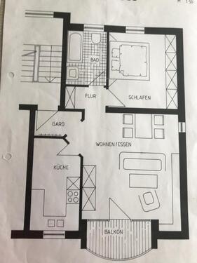 Foto - 2 Zimmer Etagenwohnung in Bad Neustadt an der Saale