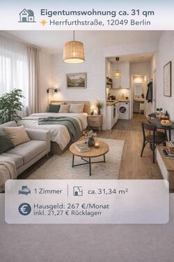 Foto - Verkaufe vermietete Einzimmerwohnung