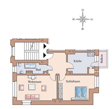 Foto - 2 Zimmer Etagenwohnung zur Miete in Oberhausen