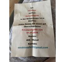 Stellplatz - 40,00&nbsp;EUR Miete, in Mannheim (PLZ: 68219) Rheinau