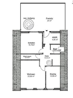 Foto - 4.5 Zimmer Maisonettenwohnung zur Miete in Wunstorf