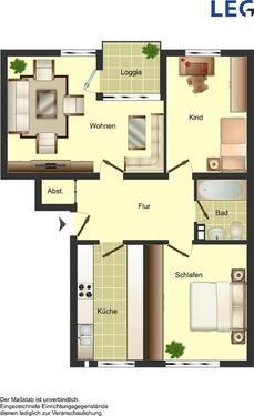 Foto - 3 Zimmer Etagenwohnung zur Miete in Duisburg