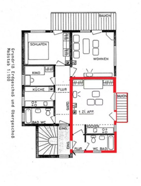Foto - 1.5 Zimmer Etagenwohnung zum Kaufen in Leinfelden-Echterdingen