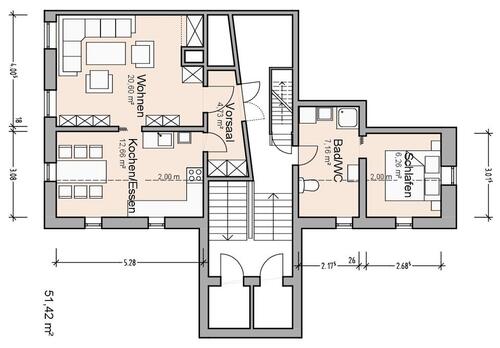 Foto - SINGLE-WOHNUNG IN GEYER - 210,00&nbsp;EUR Kaltmiete, ca.&nbsp; 51,00&nbsp;m&sup2;