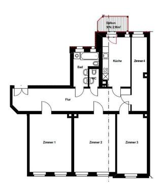 Foto - 4 Zimmer Etagenwohnung zur Miete in Leipzig