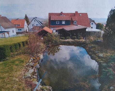Foto - HAUS (DHH) mit großem Garten und Blick auf die Greener Burg