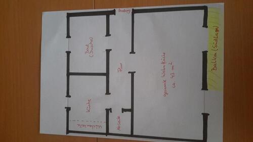 Foto - Helle geräumige 1-Zimmerwohnung Schwerin 580 € warm