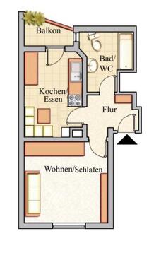 Foto - 1 Zimmer Etagenwohnung in Neu-Ulm