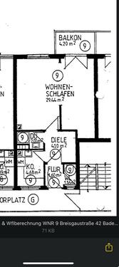 Foto - 1.5 Zimmer Etagenwohnung zum Kaufen in Baden-Baden