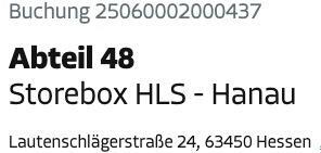Foto - StoreboxLagerStelleplatz Hanau - 80,00&nbsp;EUR Miete,