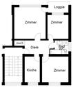 Foto - 3 Zimmer Etagenwohnung zur Miete in Osnabrück