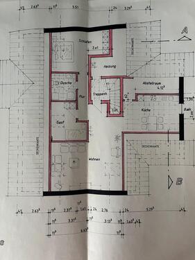 Foto - Dachgeschosswohnung - 550,00 EUR Kaltmiete,